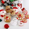 Accesorios de Muñeco de Nieve de Dibujos Animados Navideños Regalos Festivos Accesorios para Empaquetar Ramo de Flores Adornos para Árbol de Navidad Venta al por Mayor