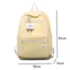 Mochila Versátil Estilo Universitario Personalizada Harajuku Japonés Simple Bolsa Escolar para Estudiantes Mochila Casual Americana para Viajes
