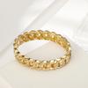 Pulsera de diamantes huecos fina para mujer galvanoplastia cadena retorcida personalizada hebilla fábrica fuente Europa y Estados Unidos venta al por mayor joyería de aleación
