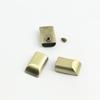Accesorios para Equipaje Accesorios de Metal Leathería Clip de Cola de Cremallera Colgante Tapón de Tope de Cola Cabeza de Bolsa con Tornillo