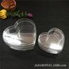 Suministro de Foshan caja plana de PS inyección de 65 mm a 85 mm en forma de corazón caja de dulces navideños caja de dulces para bodas transparente