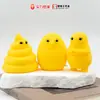 Colección Curiosa de Dragones de Leche Amarillos Criaturas Lindas Diversión de Bromas Figuras Creativas Adornos de Escritorio Impresos en 3D Juguetes Amarillo