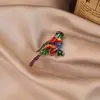 Retro Elegante Francés, Moderno Broche Mariposa de Diamantes Rojos, Ropa de Alta Gama, Accesorios para Abrigos, Broche Corsage