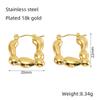 Pendientes Irregulares de Acero de Titanio Estilo Europeo y Americano para Mujer, con Rosca en Forma de Corazón, Elegantes y Modernos Accesorios para Orejas, Venta al por Mayor, Lujo Ligero, Sensación de Alta Gama