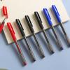 Bolígrafo de Gel Perla Negra 0.5mm Bala Rojo y Azul Pluma de Agua Aguja Completa Negro Bolígrafo de Firma Papelería Oficina Comercio Exterior