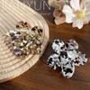 Nuevo Broche Personalizado Tipo Pinza Flor de Ácido Acético Imitación Clip de Tiburón Simple para el Cabello Moda de Alta Gama Versátil Accesorios para el Cabello Mujeres Elegantes