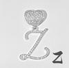 Nuevo aleación hipster 26 letras inglesas diamante colgante de amor diseño original cadena cubana estilo hip hop transfronterizo
