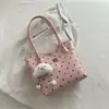 2026 Nueva Bolsa de Tote de Lunares para Mujer, Bolso de Hombro Único de Gran Capacidad, Moderno, para Viajes, Versátil, Casual, Bolso de Axila, Venta al por Mayor