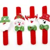 Novo Anel de Pressão de Pelúcia de Natal Decorações de Natal Festa Infantil Boneco de Neve Papai Noel Pulseira Pat