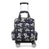 Bolsa de viaje mini plegable ultraligera al por mayor, bolsa de carrito pequeña universal con ruedas portátil, caja de tela para viaje de abordaje