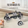 Silla de ruedas para perro para rehabilitación de parálisis de extremidades traseras, ayuda de movilidad para perros pequeños, vehículo para discapacitados, asistencia para gatos, soporte para patas traseras de perro mascota Teddy