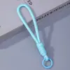 Cordão de Pulso Personalizável Colorido Anti-perda para Celular Chaveiro Pingente de Miçangas Perler Cordão Trançado de Poliéster Acessórios