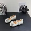 Zapatos Planos de Mujer para Aumentar la Altura 06 Nuevo Moda Otoño Poco Profundos Versátiles con Lazo de Pedrería Cuadrados Mary Janes