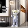 Decoración de suelo de oso violento para habitación infantil Chen, mueble de TV, sofá, luz de estrella, regalo de inauguración de la casa