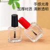 Botella de Pegamento Rellenable de 5 ml para Pintura de Retoques, Botella Pequeña de Vidrio, Botella de Esmalte de Uñas de 10 ml con Pincel, Capacidad Pequeña