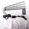 Luz de ambiente para el pie del coche transfronteriza CGHAO LED de colores activado por voz, luz de ambiente de respiración, control remoto USB para coche