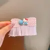 Accesorios para el Cabello de Niñas con Moño de Dibujos Animados y Cinta Mágica, Pinzas para el Cabello con Flecos de Encaje, Pasadores Lindos de Princesa, Adornos para el Cabello