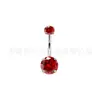 Aleación de Titanio F136 Cuatro Garras Zircón 5A Piercing de Ombligo G23 Piercing Corporal Venta al por mayor Transfronteriza