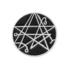 Broche de Estrela de Cinco Pontas Geométrica Escura, Alfinete de Metal Simples e Versátil, Acessórios de Vestuário Atacado