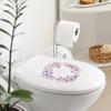 Nova guirlanda de flores e folhas aquarela fun-m44 adesivos de vaso sanitário decorativos para embelezar banheiro adesivos de parede