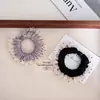 Scrunchie estilo saia de bolinhas de malha para o verão para mulheres, elástico de cabelo de alta elasticidade, elástico elegante para coque e rabo de cavalo