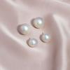 Aretes de Perlas Rosas Premium Estilo Francés Vintage Hepburn Simples Elegantes Coloridos de Cuentas Grandes