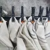 Funda de almohada moderna a rayas con flecos minimalista transfronteriza para sofá de sala de estar, funda de cojín para habitaciones modelo y hoteles