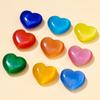 Cristal Natural Piedra Ojo de Gato Piedra Bruta Adorno en Forma de Corazón 3cm Cristal Natural Piedra Ojo de Gato Adorno de Gema Colorida en Forma de Corazón