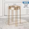 Taburete Acrílico Nórdico Plástico Transparente Taburete Ciclón Hogar Engrosado Apilable Taburete Redondo Silla de Comedor Sencilla para Sala de Estar