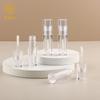 Fábrica nova transparente redondo lábio esmalte lábio gloss labial tubo de embalagem material proteção labial essência corretivo reparação líquido cabeça da escova tubo vazio