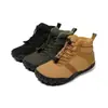 Zapatos de Algodón de Caña Alta con Punta Ancha para Niños, Transfronterizos, de Invierno, para Exteriores, a Prueba de Frío, Cálidos, Botas de Nieve, Botas de Algodón Espesadas con Felpa