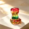 Ornamento Rotativo dos Doze Signos do Zodíaco de Cristal Atrai Riqueza e Sorte Decoração de Mesa de Escritório Presente para Ano do Zodíaco Presente Criativo