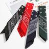 Faixa de Cabelo Estilo Coreano Moda Faixa para Cabelo Acessórios de Cabelo Tecido Estilo Étnico Faixa de Cabelo Floral Quadrada Touca Multiuso Lenço de Seda Atacado