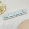 64162 Bolsa de almacenamiento para vajilla con estampado floral y de cuadros, con cierre de broche, organizador portátil para palillos y cucharas de estudiantes