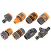 Conector Plástico Atravessante de Água com Revestimento de Borracha, 3/4 Polegada, 6/4 Polegadas, Conector Rápido Válvula Reta Duas Vias, Conector Rápido de Reparo e Extensão de Mangueira