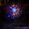 Luces Solares de Fuegos Artificiales LED, Luces de Suelo, Luces de Jardín, Luces de Césped, Cielo Estrellado, Guirnaldas de Cable de Cobre, Decoración Impermeable para Exteriores