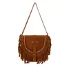 Bolsa de Mão Feminina Estilo Coreano 2026 Nova Chegada Outono Bolsa com Franjas Bolsa Transversal Feminina Bolsa Pequena Feminina Tendência Bolsa de Ombro Único para o Dia a Dia