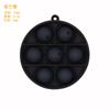 Cuentas de Silicona Pulsera de Transferencia de Agua Colorida Cuentas Redondas Perforadas Cuentas Sueltas Mordedor de Grado Alimenticio 15mm Accesorios para Bricolaje Cuentas para Orejas