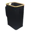 Cesta para Ropa Sucia de Baño Cesta de Lavandería Cesta de Almacenamiento para Ropa Sucia Hogareña Plegable Bambú Tela Oxford Modelo Exportable Personalizable