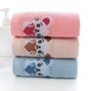 Toalla de algodón al por mayor de fábrica, toalla facial para adultos, suave, espesa, absorbente, regalo, regalo con logo impreso, envío gratis