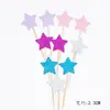 Cartão de decoração de bolo embalagem de panificação variedade de estrelas amor glitter série decoração de casamento inserção 10 preço