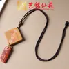 Colgantes Multiestilo para Hombres y Mujeres de Talla en Madera Yiming Xianyuan, Collares de Madera y Cadenas para Suéter