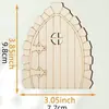 Decoraciones de Macetas de Plantas Suculentas de Madera Más Vendidas Transfronterizas, Manualidades Decorativas de Puertas y Ventanas de Madera de Dibujos Animados