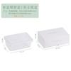 Caja desechable para tiramisú, transparente, espesa, de leche de soja, melaza, West Dot, rectangular, con tapa.