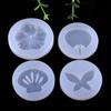 Molde de Silicone Flor Concha de Leque Espelho Pingente de Joia DIY Decoração de Bolo Utensílios de Confeitaria
