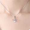 Collar con colgante de amor estilo coreano para mujer, cadena de clavícula simple para pareja, estudiante Mori, celebridad de internet, regalo de San Valentín para novia