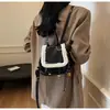 Mochilas Resistentes al Desgaste para Mujer de Otoño e Invierno, Mochilas Retro de Color Contrastante para Viajar, Tendencia Transfronteriza