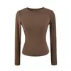 Camiseta de Estilo Básico Simple de Celebridad de Internet de Puro Deseo Adelgazante Favorecedora Top Cepillado Casual de Chica Dulce Capa Interior