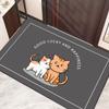 Felpudo Felino de la Suerte Felpudo de Año Nuevo Felpudo Festivo Rojo Felpudo para Entrada de Puerta Alfombra Absorbente de Agua Antideslizante