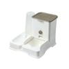 Tazón Cerámico Integrado para Agua Potable y Comida con Alimentación Automática para Perro, Cuenco para Comida para Gato, Cuenco Doble, Cuenco para Comida para Perro, Suministros para Mascotas
